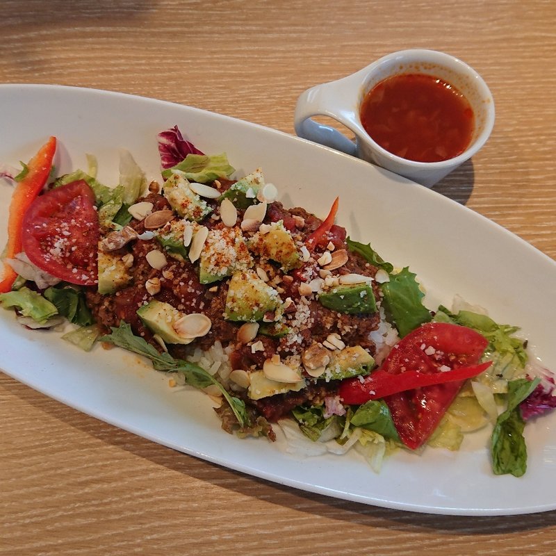 サルサ DE タコライス(スープ付)(むさしの森珈琲 川崎野川店)