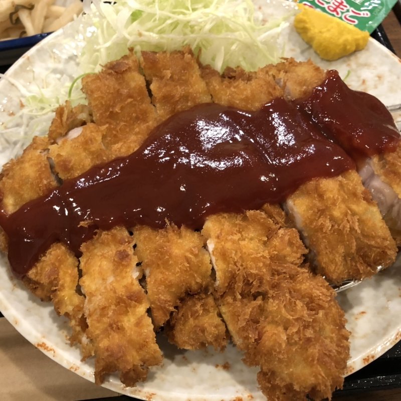 とりかつ定食(大衆食堂　かぶら屋　東池袋店)