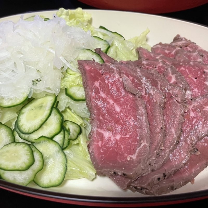 ローストビーフサラダ(自宅)