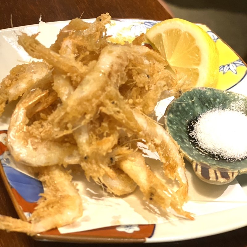 白海老の唐揚げ(さっぽろ酒呑 純情)