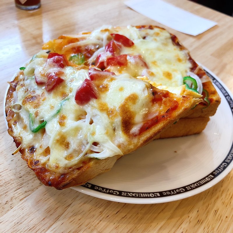 ピザトースト(コメダ珈琲 イオン駒岡店)