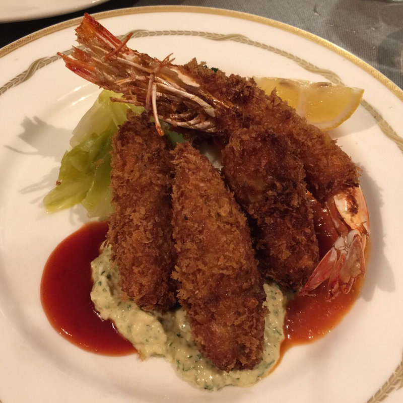エビフライとカキフライ(洋食 QUATTRO（クアトロ）)