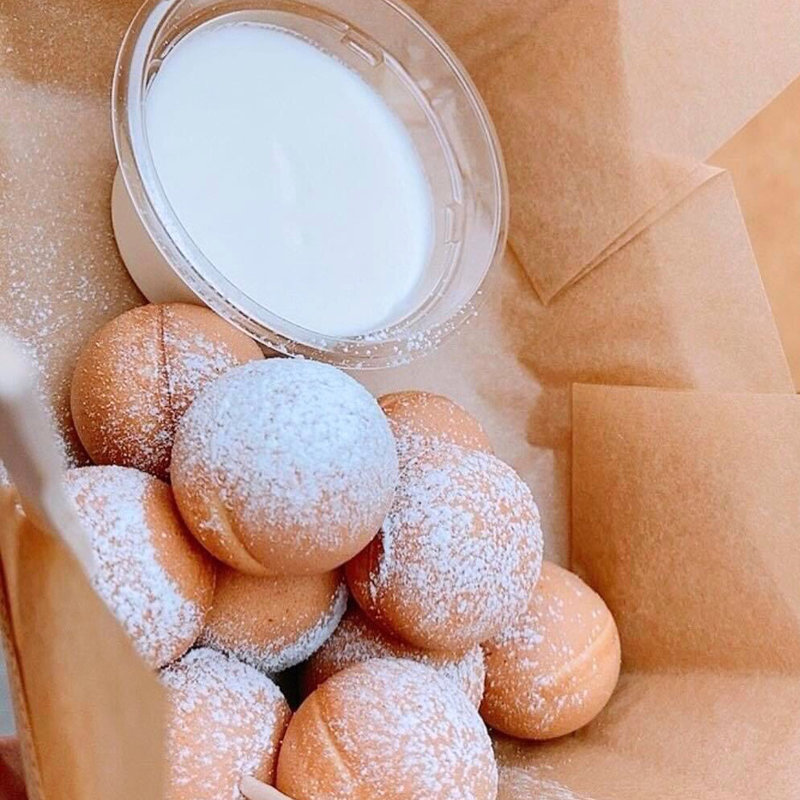 生クリームフォンデュ(ベビーカステラ専門店　青いレンガ)