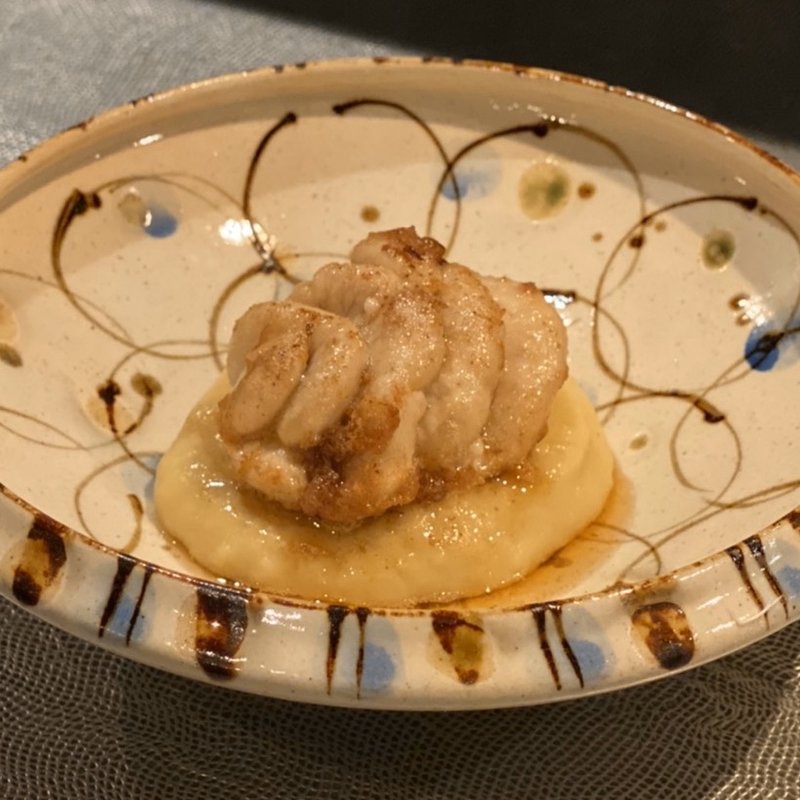 たらの白子 さつまいものポタージュ(虎鉄 （KOTETSU）)