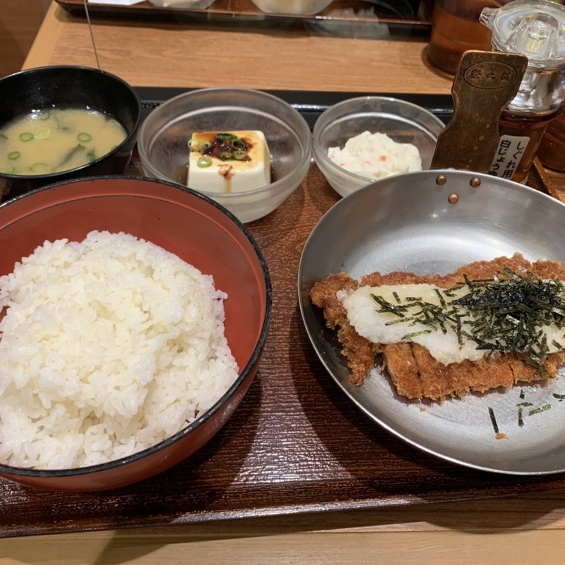 しぐれカツ丼 シングル 並ロース  Aセット(祭太鼓 上本町ハイハイタウン店)