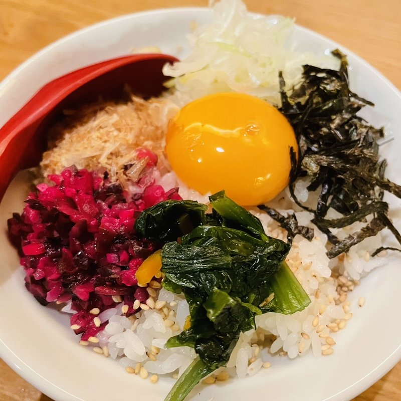 卵かけご飯(餃子食堂つるかめ)