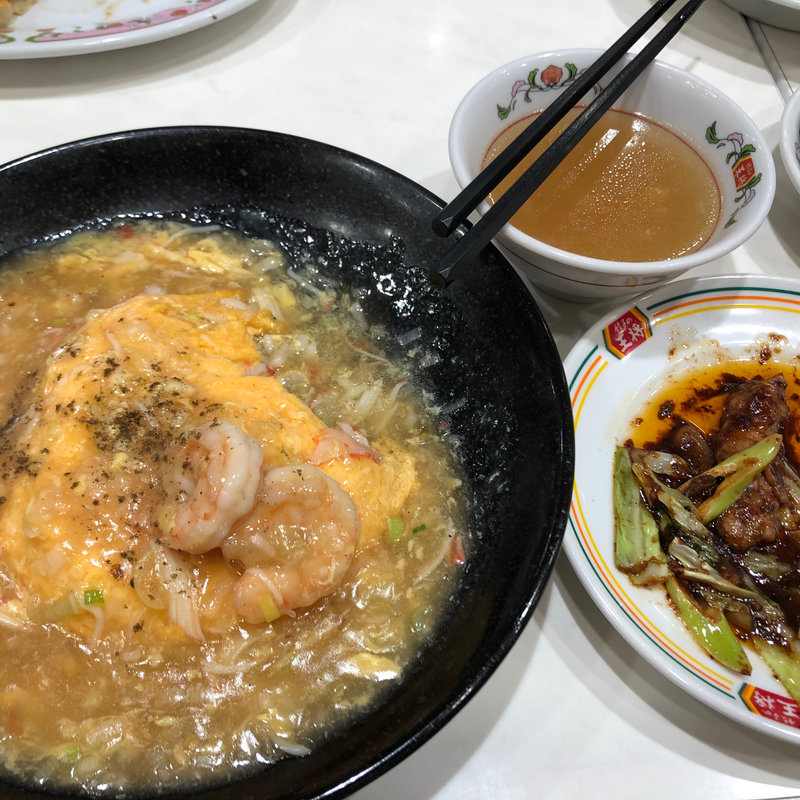 極王天津飯、回鍋肉(餃子の王将)