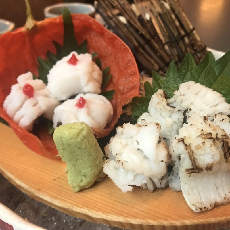 鱧の炙りと湯引き盛り合わせ(木曽路 新小岩店)