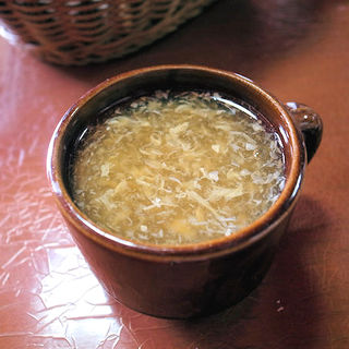 玉子スープ(インド料理のデュルガ)