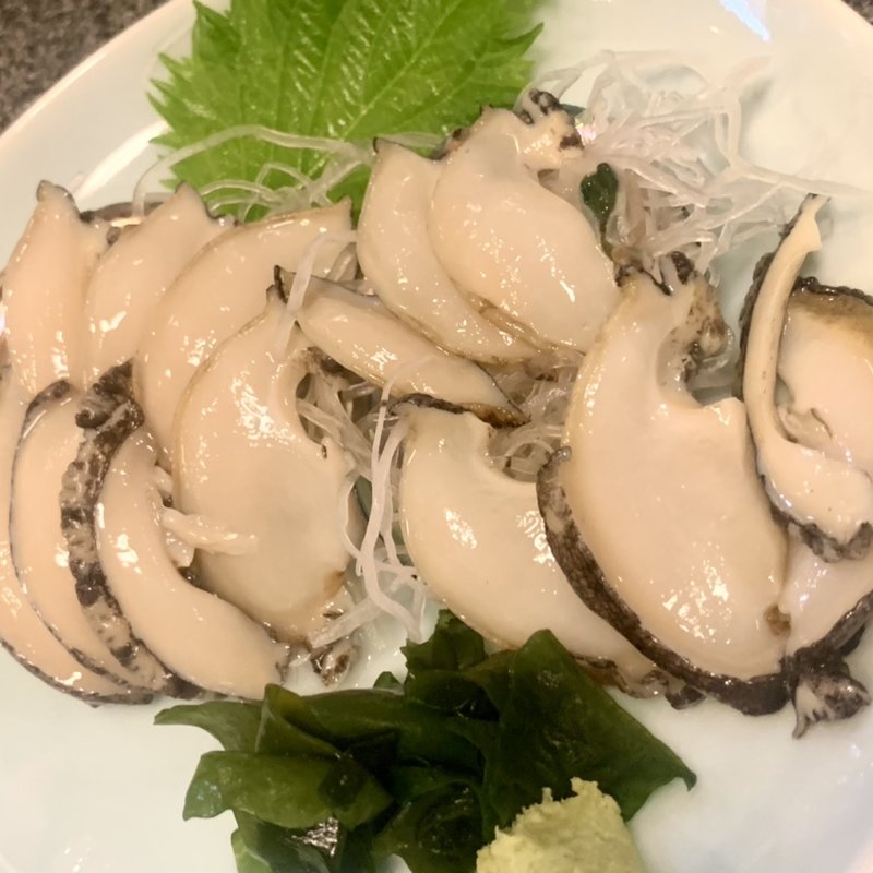 アワビ造り(居酒屋 大漁)