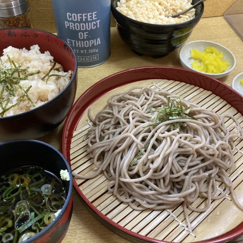 ざる定食(手打ちそばうどん つるつる庵)
