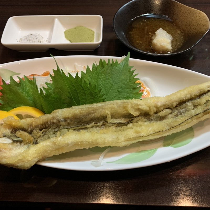 穴子の一本天ぷら(飯屋 だゑん 〜拿縁〜)