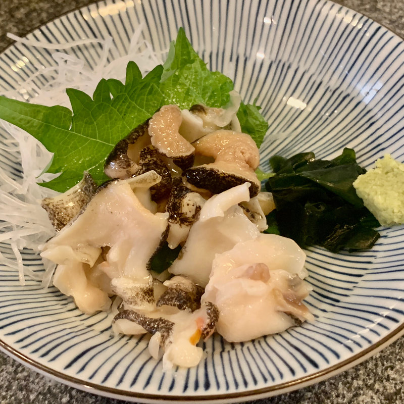 ツブ貝造り(居酒屋 大漁)