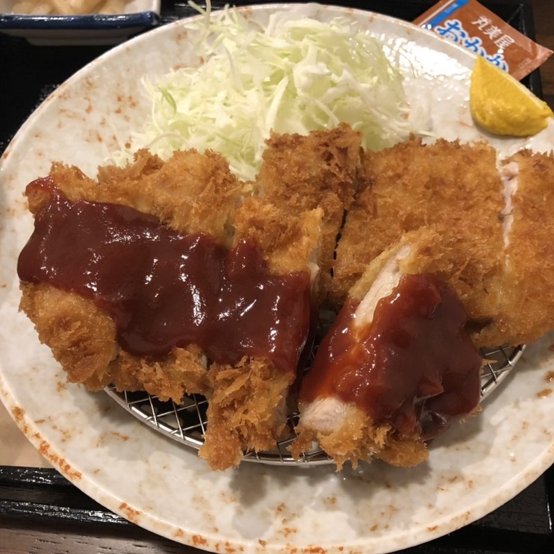 おかず2品定食(大衆食堂　かぶら屋　東池袋店)