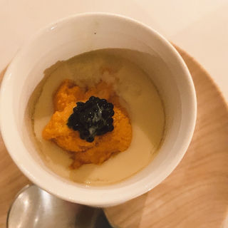 雲丹とコンソメと和出汁の冷たい茶碗蒸し(45 （キャラントサンク）)