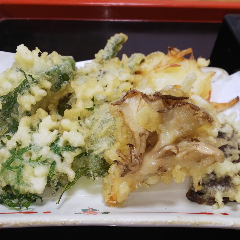 野菜天ざる(長寿庵 千城台)