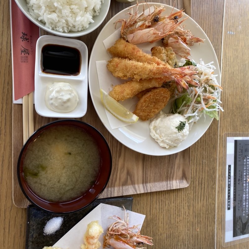 海老フライ定食(球屋 )