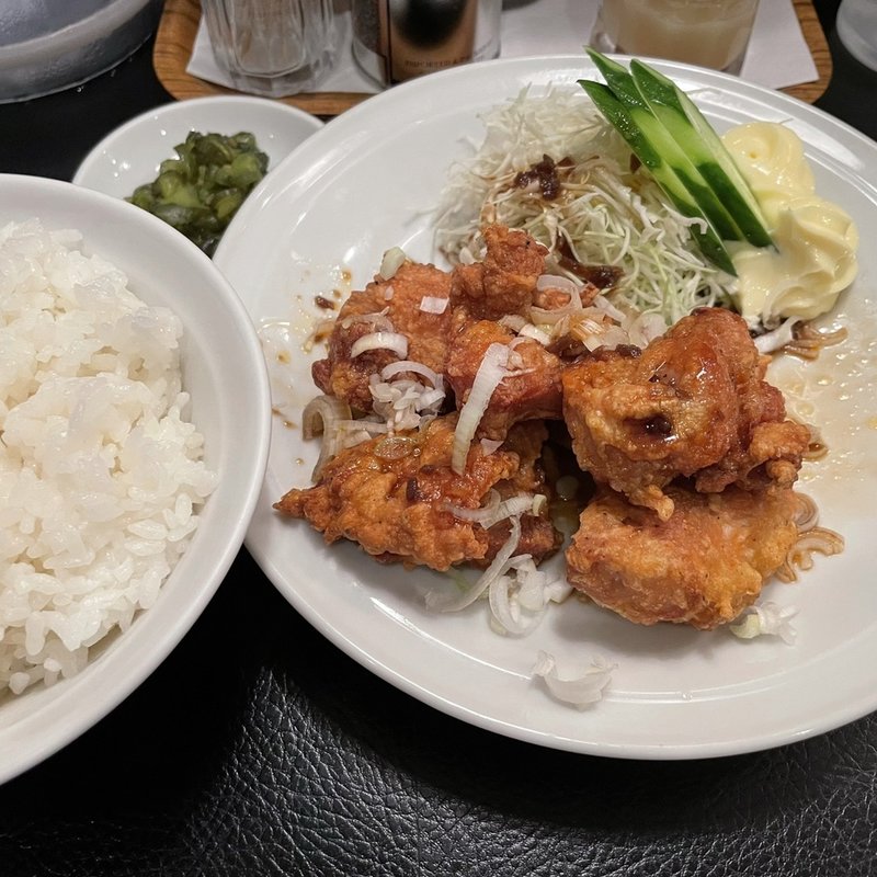 唐揚げ定食(ラーメン餃子館 小次郎 新宿店 )