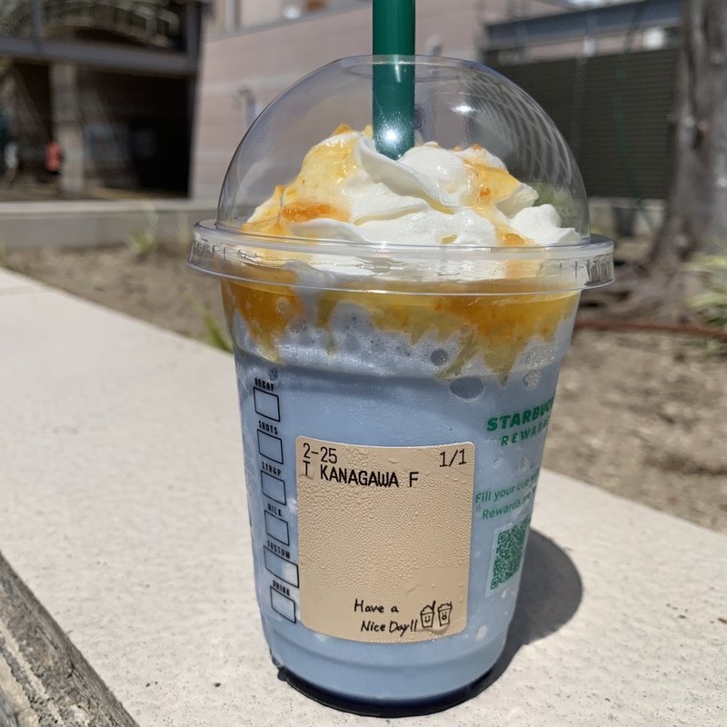 神奈川サマーブルークリームフラペチーノ(スターバックスコーヒー 西武東戸塚S.C.店)