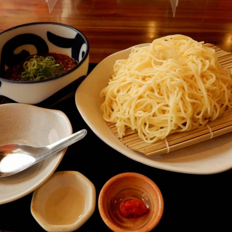 冷やし麻婆つけ麺(中華厨房　中じま)