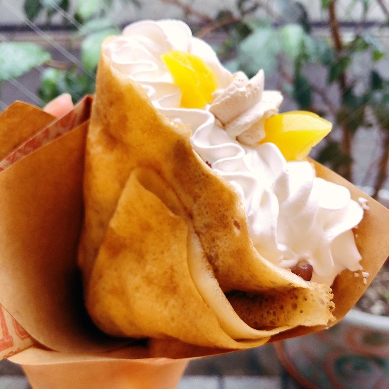 モンブラン小倉生クリーム(クレープアリサ東京)