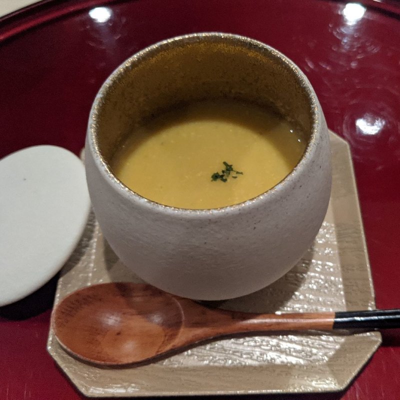 朝採れとうもろこしの冷製ポタージュ(1000)