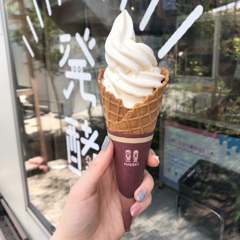 醸されソフトクリームミルクこぼれ梅(発酵デパートメント)