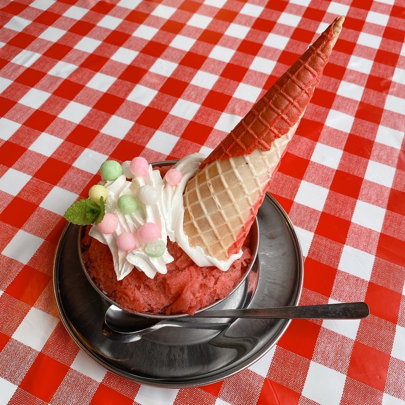 丸っぽカキ氷(夢街道 farm67)