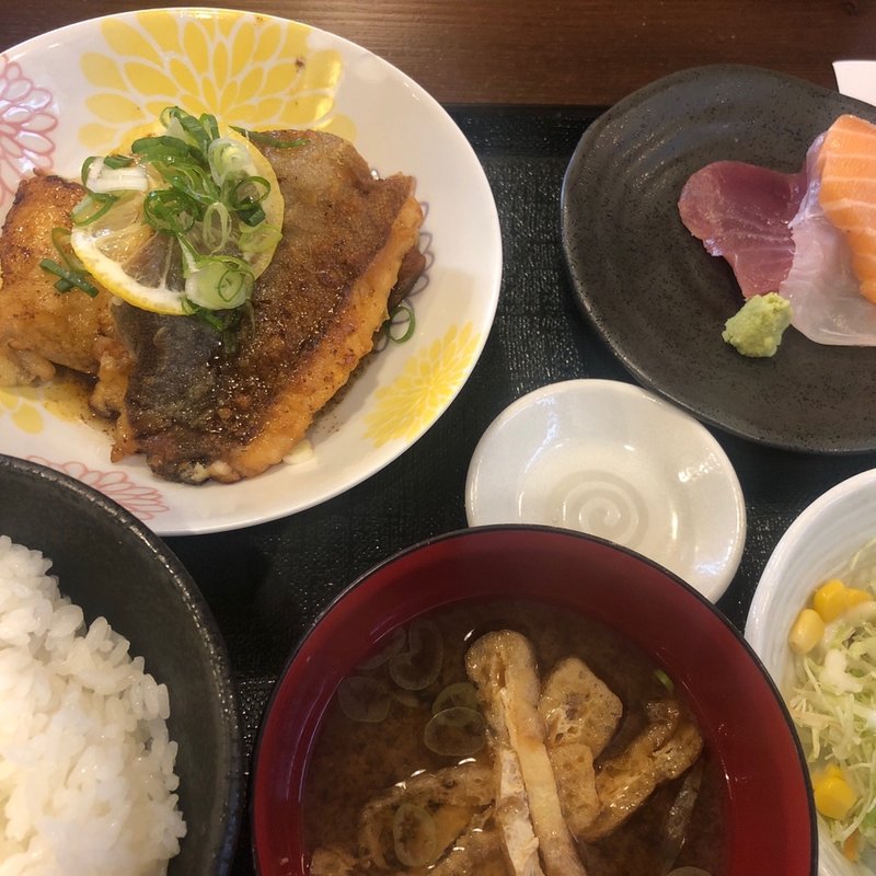 カレイのムニエルバター正油(銀座漁港 快海)