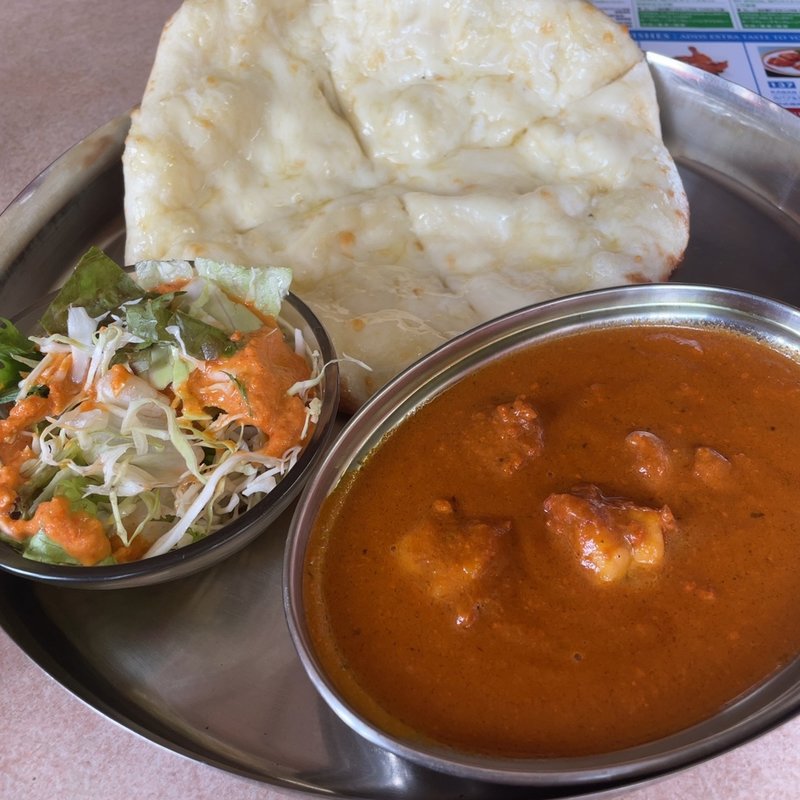 キーマ海老カレー(チーズナン)(ナーナック 広島店 )