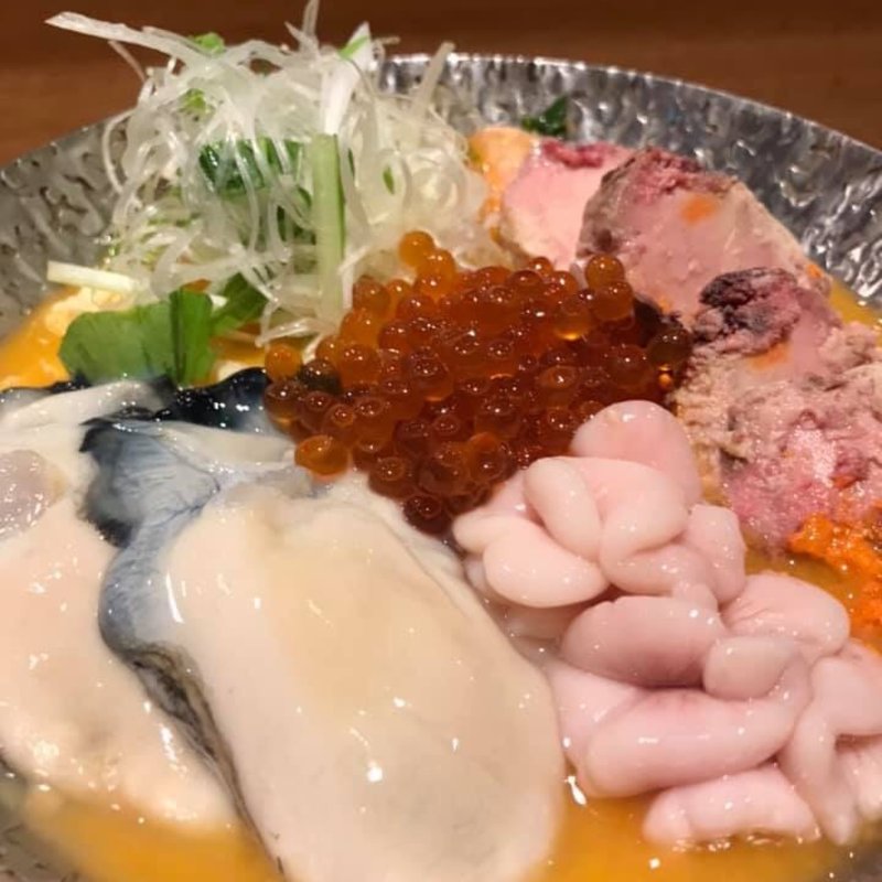 通風鍋　雲丹出汁(松本牡蠣入レ時)