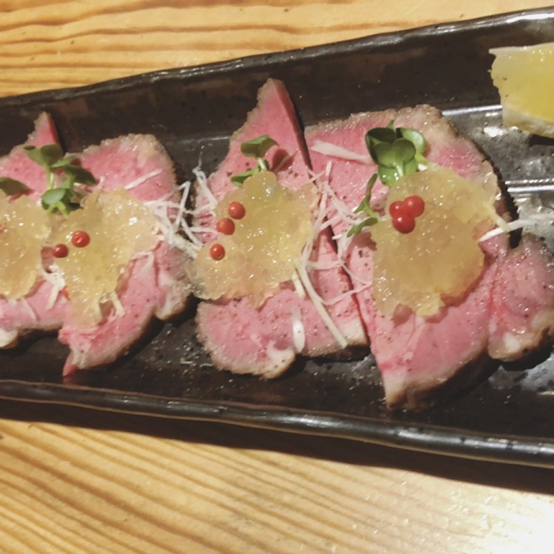 牛タンのポン酢ジェレ(松本牡蠣入レ時)