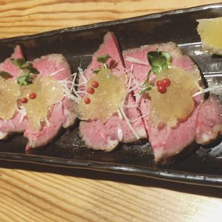 牛タンのポン酢ジェレ(松本牡蠣入レ時)