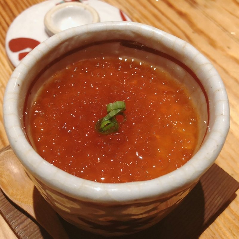 いくら茶碗蒸し(松本牡蠣入レ時)