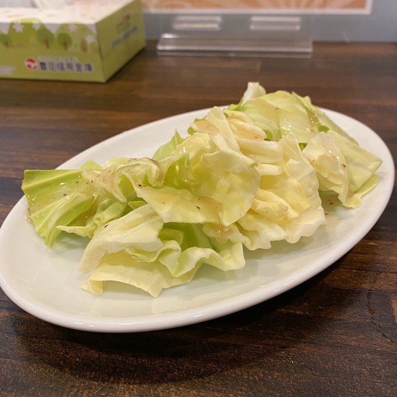 お通し(塩だれキャベツ)(味噌とんちゃん江戸川)