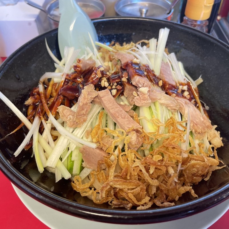 ピリ辛よだれ豚風まぜそば(ラーメン山岡家 上三川店)