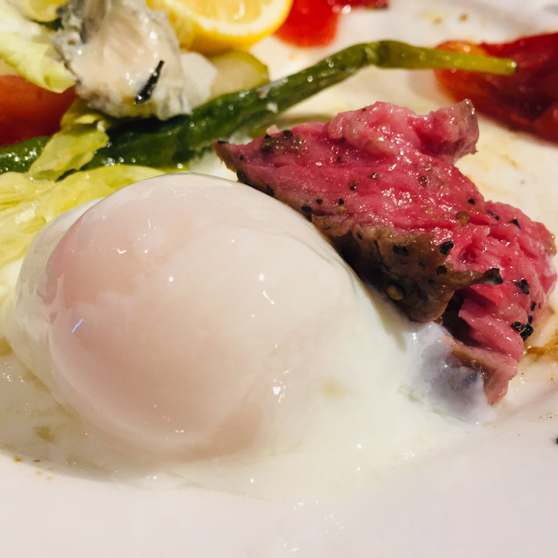 霧島地鶏の温泉卵(フランス厨房 旬彩 中央駅店 )