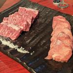 特上タン、厚切り特上ハラミ(にくがとう　人形町店)