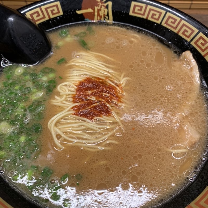 釜だれとんこつラーメン(一蘭 道頓堀店 )