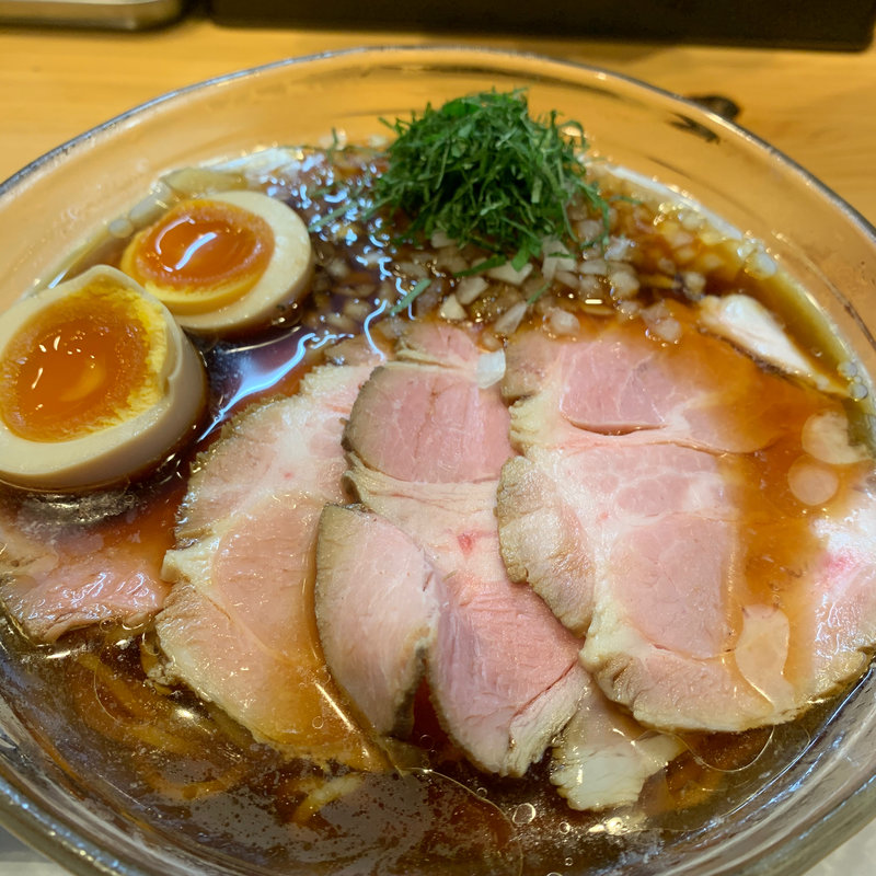 冷やしあごだしそば(中華そば おしたに)