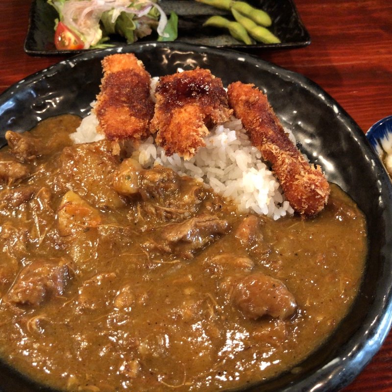 チキンカツカレー(炭火焼鳥専門店 播鳥 西梅田店)