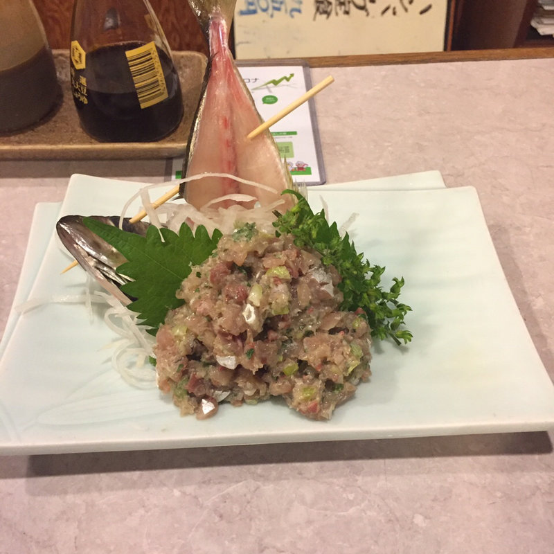 鯵のなめろう(よしのや食堂)