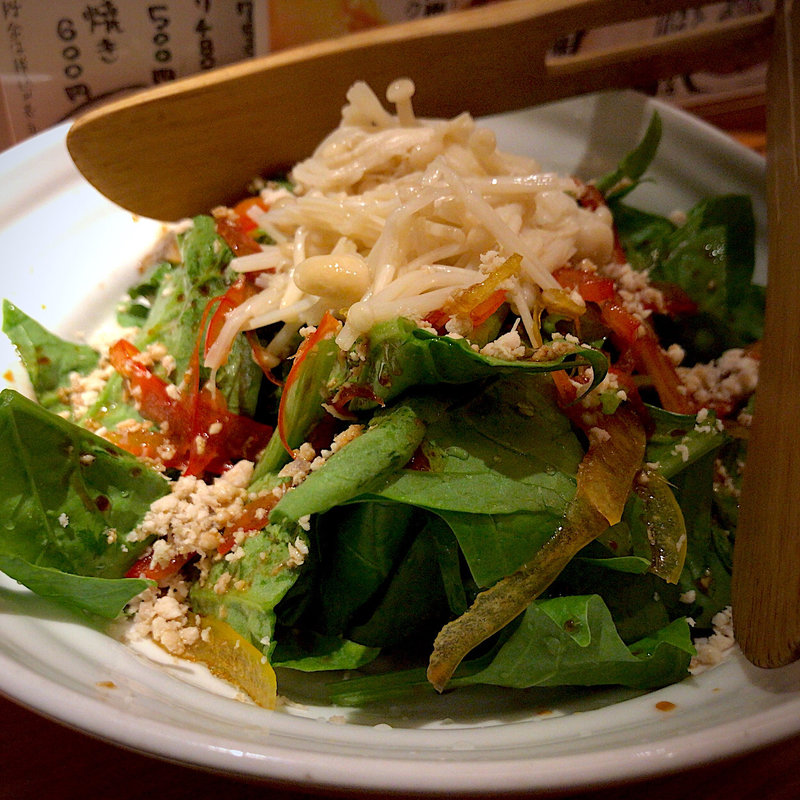 万作サラダ(宮崎料理 万作 大名古屋ビルヂング店)