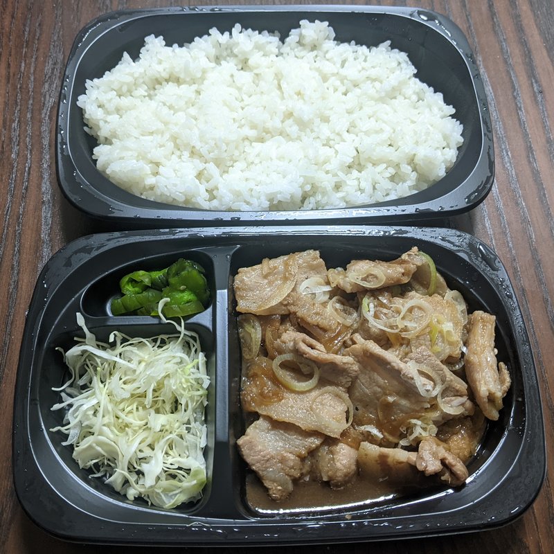 バラ生姜焼き定食(男のしょうが焼き 南洲食堂 鎌倉店)