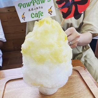 かき氷ポポー味(ポポーカフェ)
