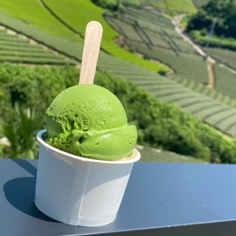 ジェラートダブル(抹茶/ほうじ茶)(dan dan cafe)