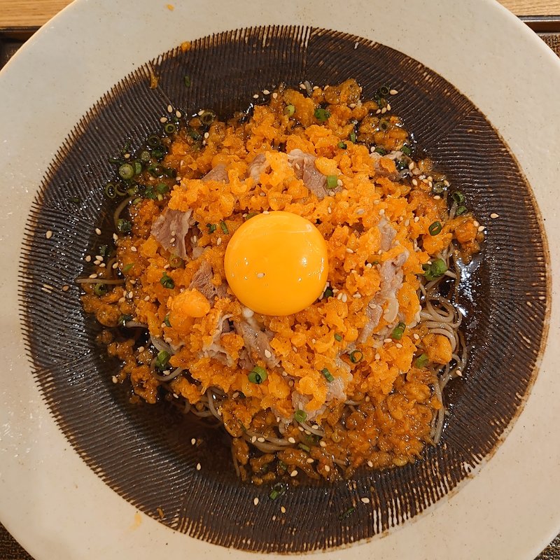 肉たぬきぶっかけ蕎麦(そば道 西のはなれ)