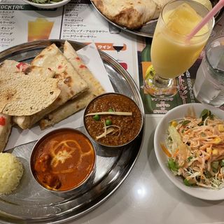スペシャルナンセット(インド料理レストラン　アダルサ)