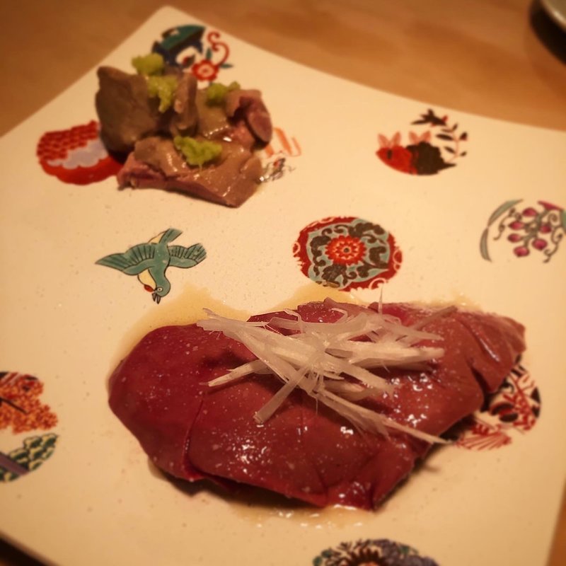 朝引きレバー低温調理(ひょご鳥)