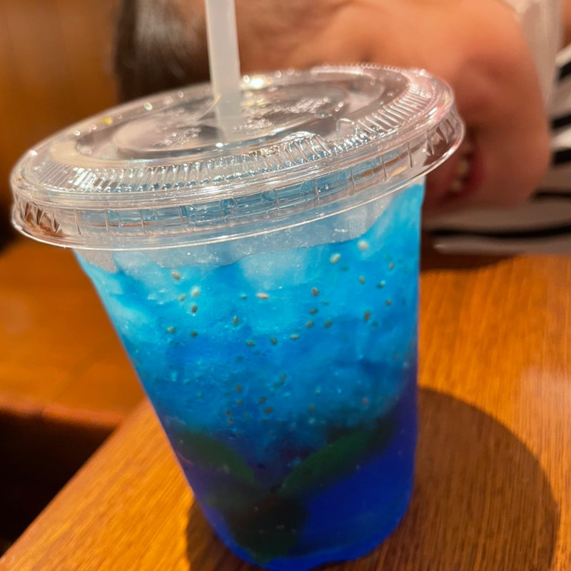 ハワイアンチアソーダ　ブルーハワイ(KUA`AINA 二子玉川店)